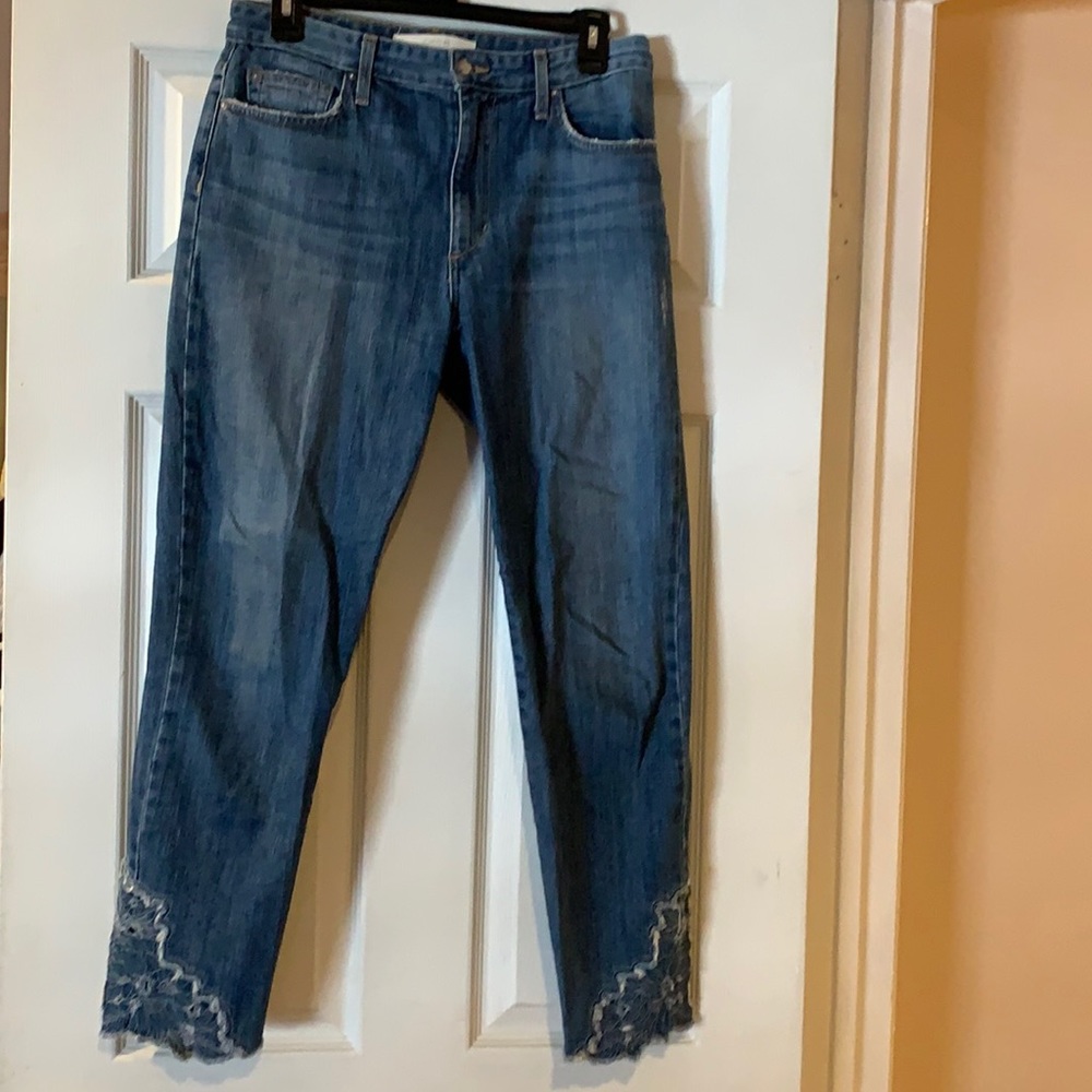 Joe’s Jeans, The Debbie high-rise straight crop 27